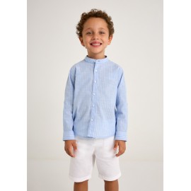 Conjunto camisa cuello mao y bermuda