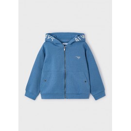 Chaqueta con cremallera y capucha