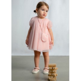 VESTIDO TUL CON BOLSO